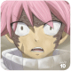Natsu Dragneel shocked.