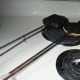 Place iron on stove or in campfire.