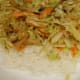 Stir-fry with rice (no meat).