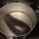 Blanch halves in boiling water 4 minutes