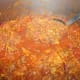 Simmer tomato, meat and cabbage 30 to 40 minutes.