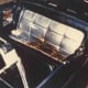 In this photo is the bloody back seat where president Kennedy was killed.