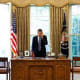 Among the changes in decor to the Obama Oval Office, one of them was not the Resolute Desk, which has been used off-and-on by presidents since John Kennedy