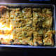 An 8-egg batch makes a hearty serving for four average diners. If you have teens, consider making two pans. Leftovers keep fine for a day or two.