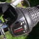 The gear shifter for the rear gears.