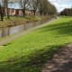 The towpath of The Trent and Mersey canal runs parallel to the lake path.