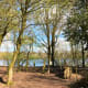 The main lake is only a few yards away.