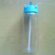 The plastic straw which comes in some reusable water bottle will work okay. Although a metallic material would be more ideal. However, this plastic straw is durable enough to ujse and not catch fire.
