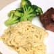 Meal with 7 oz beef sirlion steak. Selenium can be found in lean meats, such as beef.