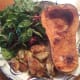 Baked Butternut Squash with a teaspoon butter and sprinkled with cinnamon, sauteed scallops, spinach salad with bacon.