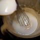 4. After the mixture is smooth, add the remaining 1 cup of milk and beat until smooth. The Bbtter will be thin. If you have time, let batter set 20 minutes so flour can absorb liquid and crepes will hold together better.
