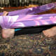 Use a towel to pull the top of the foot toward you
