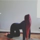 Cow pose, a wonderful good morning stretch.