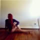 Keep one leg out stretched and be mindful of not putting your weight into the hand on the floor.