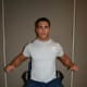 Pinch shoulder blades together to open the chest