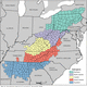 Appalachia region map. (arc.gov)