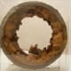 A cross-section view of a piece of water distribution pipe from Walkerton.