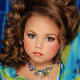 Another Toddlers and Tiaras star. This girl can't be more than five or six. All our girls are going to think they should look like this if we don't knock it off.
