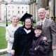 My wife with her parents and son on her graduation from university.