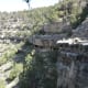 Canyon far wall with cliff swellings