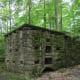 Remains of a CCC incinerator on Overlook Trail, Leonard Harrison State Park