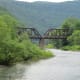 Old railroad trestle over Pine Creek south of Waterville, PA
