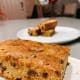Yummy and moist homemade fruit cake for Christmas morning.