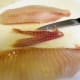 Bloodline removed from the fish fillet