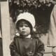 Closeup of my mother visiting relatives in Chicago,