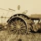 Look at the spikes on that tractor!