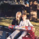 Sarah and Jason, on unsupervised visit, Christmas, 1990.