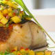 Blackened Halibut with Mango Salsa