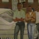 Intriguing colorful paintings that are presented on the walls of the MJ Freed Theater where the documentary was featured.