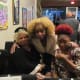 Beloved cousins Zel and Zena take a quick photo with Claudette at the evenings event in memory of Walker.