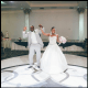Wanisha and Moe, danced together at their wedding celebration.