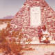 My mom and my son in front of Hyder monument