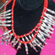 Peru was the only country sampled that had jewelry with a water theme. This silverfish necklace is made by one of 7 sisters in the old Inca style.
