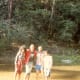 Our group, in the creek.