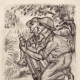 Pencil drawings of patrolling Dutch Soldiers on Java 1946-1949 by Synco Schram de Jong