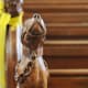 A loyal Friend carved in wood in the Swaffham Church