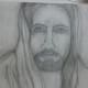 Untitled. This is one of my favorite drawings. I get the feeling he is listening to me and focusing with total love.