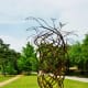 “Whirlwind” sculpture by Tim Glover in True South sculpture exhibit Houston