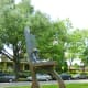 “Retired Cowboy Clown” sculpture by Hans Molzberger in True South sculpture exhibit Houston