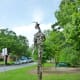 “Constant Gardener” sculpture by Mark Bradford in True South sculpture exhibit Houston