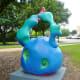 “Bunny” sculpture by Tara Conley in True South sculpture exhibit Houston