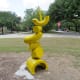 “Rediscovering Cubism In An Age Of Anxiety 3: Big Boy Is Anxious Too” by Meredith Jack in the True North 2019 sculpture exhibit