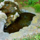 Small fountain on the grounds