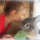 Having a kiss and cuddle with my daughter