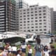 School children at the Korean War Museum, Yoido Island, 1991.
