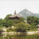 Inside a palace in Seoul, 1991.